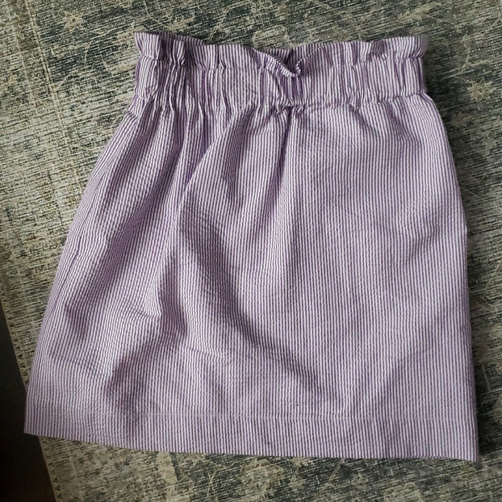 Seersucker skirt
